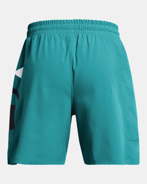 Men's UA Zone Woven Shorts in Blue image number 5
